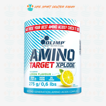 OLIMP AMINO TARGET XPLODE powder BCAA EAA taurine GMO allergen free 275g
