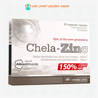 OLIMP CHELA-ZINC chelate bisglycinate amino acid mineral support 30 caps
