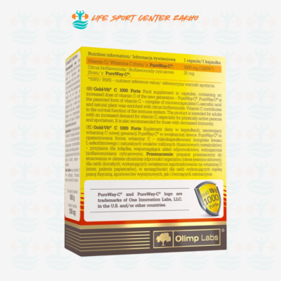 OLIMP GOLD VIT C 1000 FORTE vitamin C antioxidant immune system 60 caps